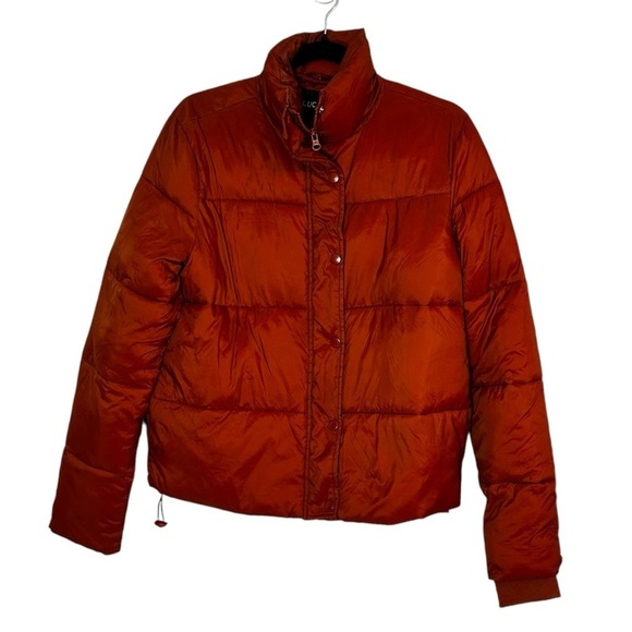 Deluc Pocketed Puffer Jacket- Brick- Size Small - Picture 6 of 14